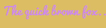 Image with Font Color CC87F5 and Background Color DBBD63